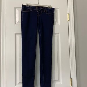 Celebrity pink indigo skinny jeans